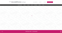 Desktop Screenshot of cadranhotel.com